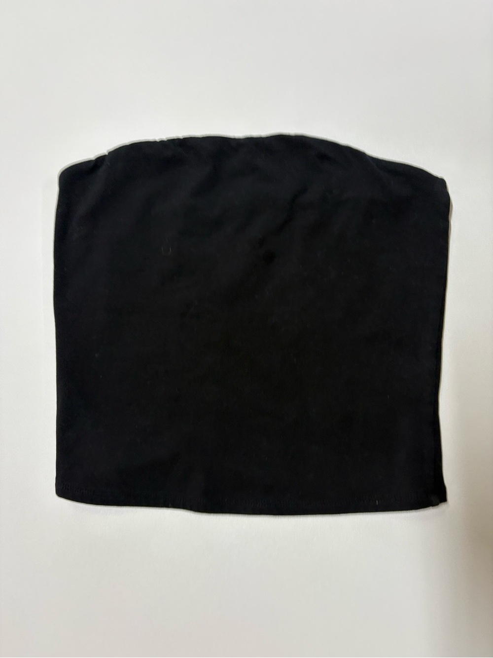 Garage Black Cropped Tube top